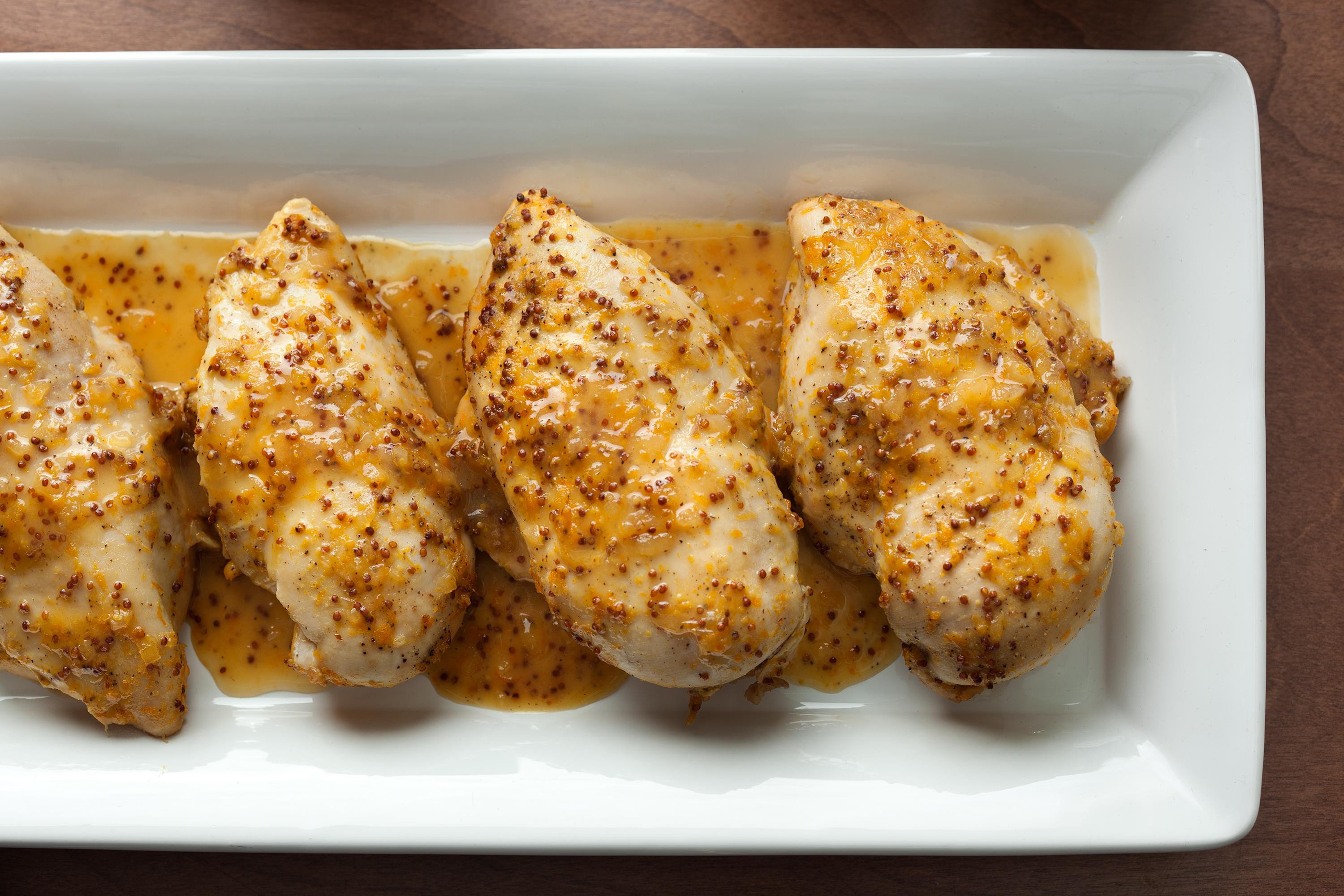 Baked Chicken Breast Recipe Healthy
 Orange Honey Mustard Baked Chicken Breasts Recipe CHOW