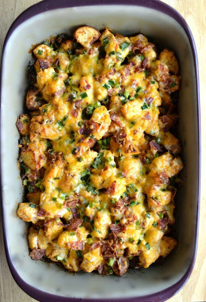 Baked Chicken Casserole Healthy
 Loaded Baked Potato and Buffalo Chicken Casserole