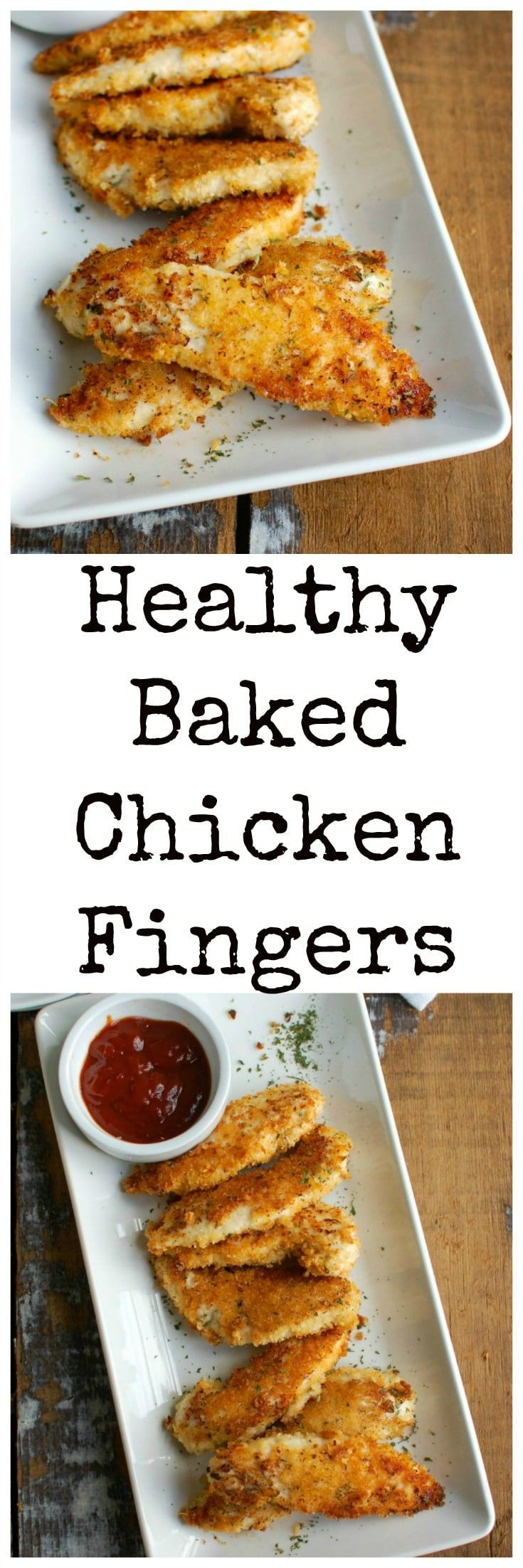 Baked Chicken Healthy
 De 25 bedste idéer inden for Chicken finger recipes på