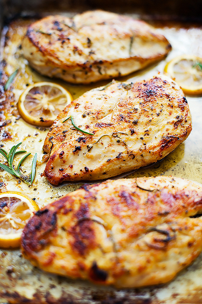 Baked Chicken Recipe Healthy
 Easy Healthy Baked Lemon Chicken