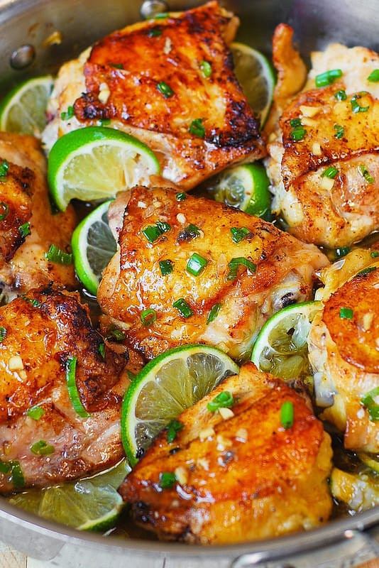 Baked Chicken Thighs Recipes Healthy
 Honey Lime Chicken Thighs Julia s Album