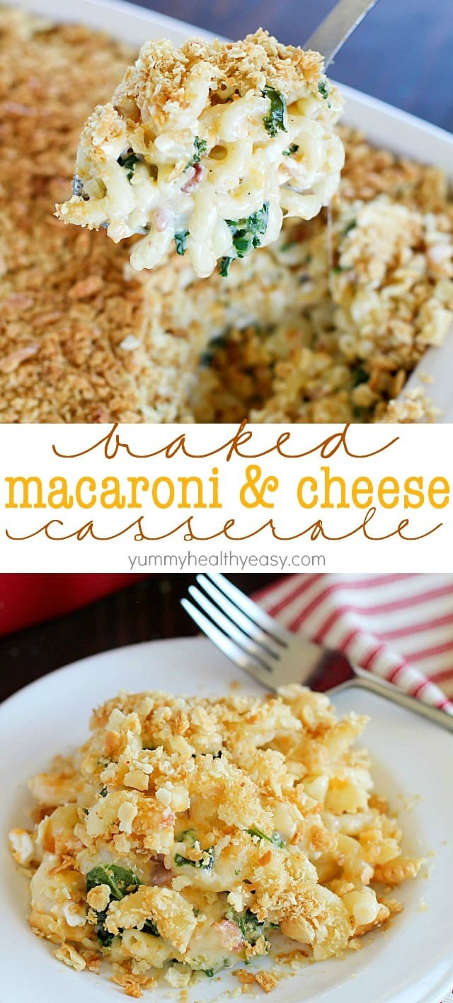 Baked Macaroni And Cheese Healthy
 Creamy Baked Macaroni and Cheese Casserole Yummy Healthy