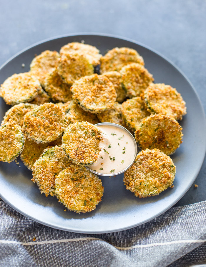 Baked Zucchini Recipes Healthy
 Crispy Baked Zucchini Chips
