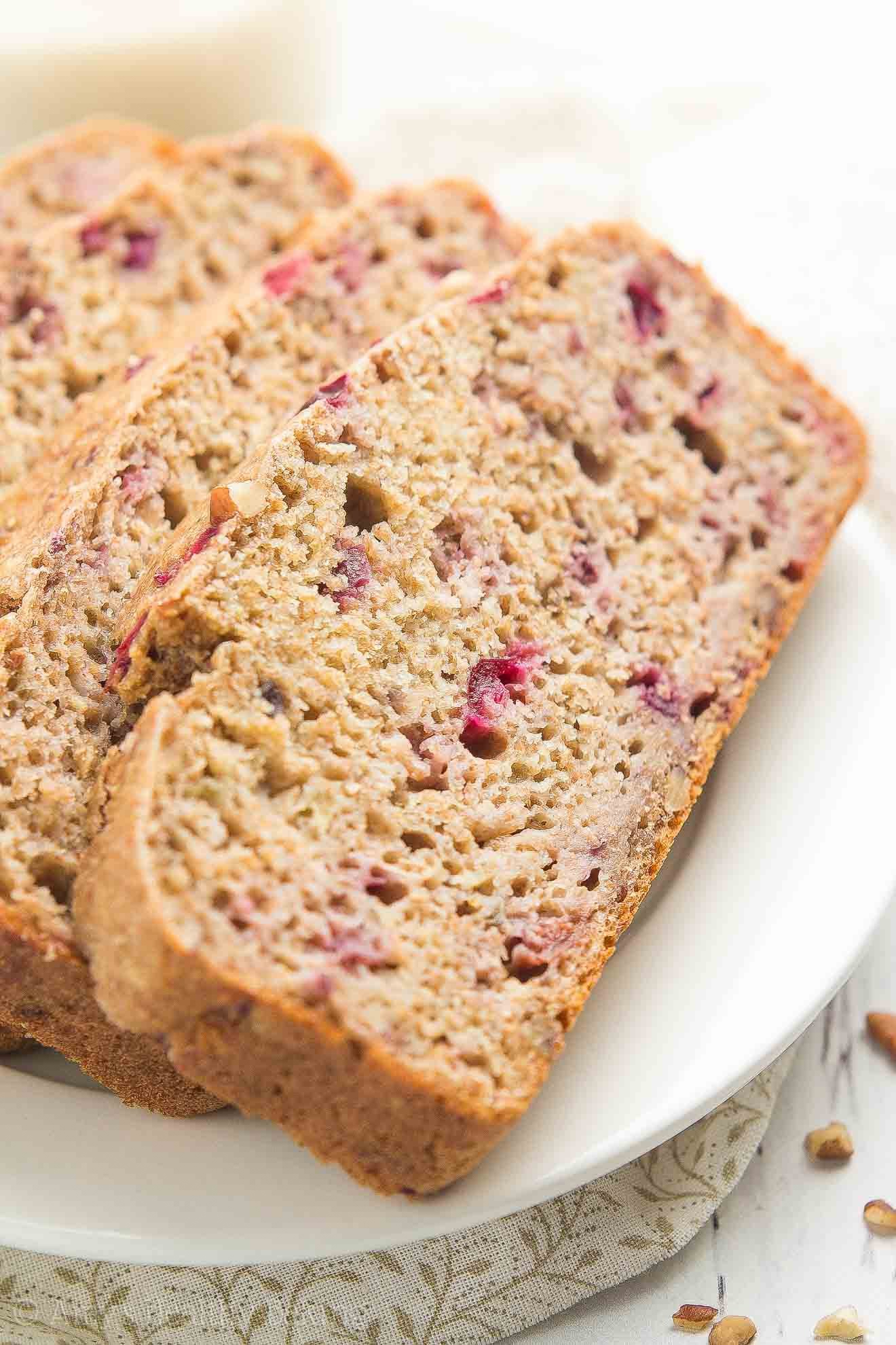 Baking Healthy Bread
 Healthy Cranberry Pecan Banana Bread