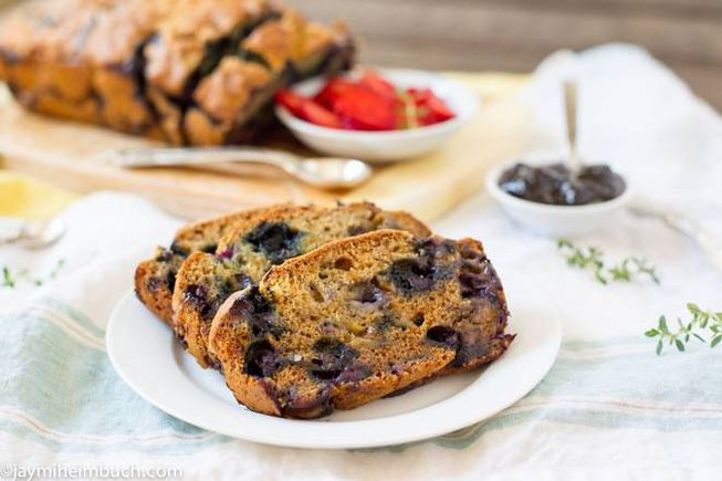 Banana Blueberry Bread Healthy
 Healthy Banana Blueberry Bread