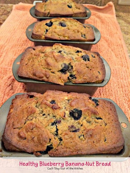 Banana Blueberry Bread Healthy
 Healthy Blueberry Banana Nut Bread Can t Stay Out of the