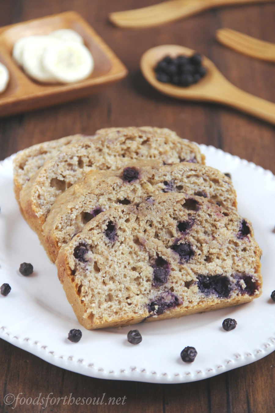 Banana Blueberry Bread Healthy
 Whole Wheat Blueberry Banana Bread