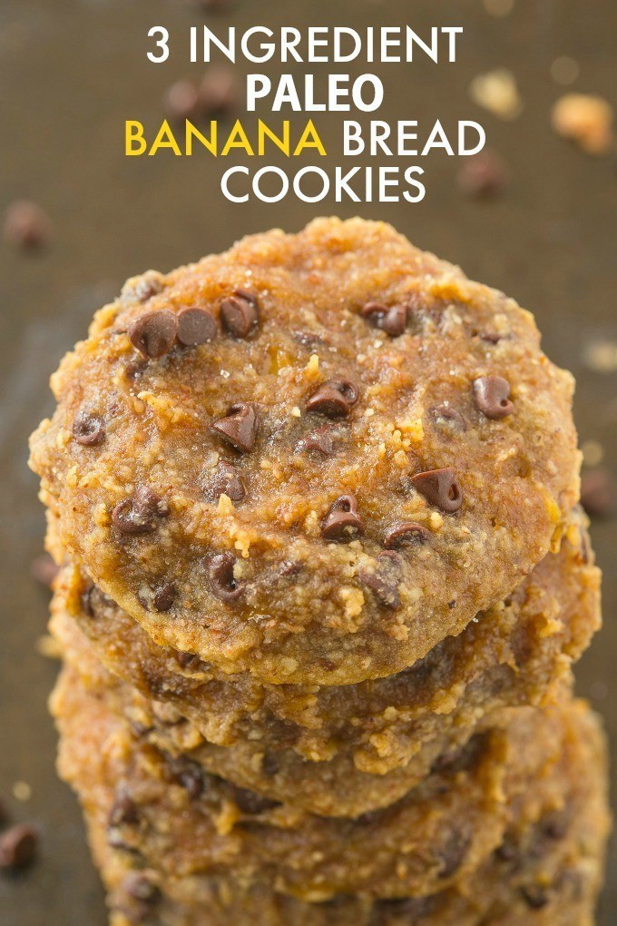 Banana Bread Cookies Healthy
 Healthy 3 Ingre nt Paleo Banana Bread Cookies