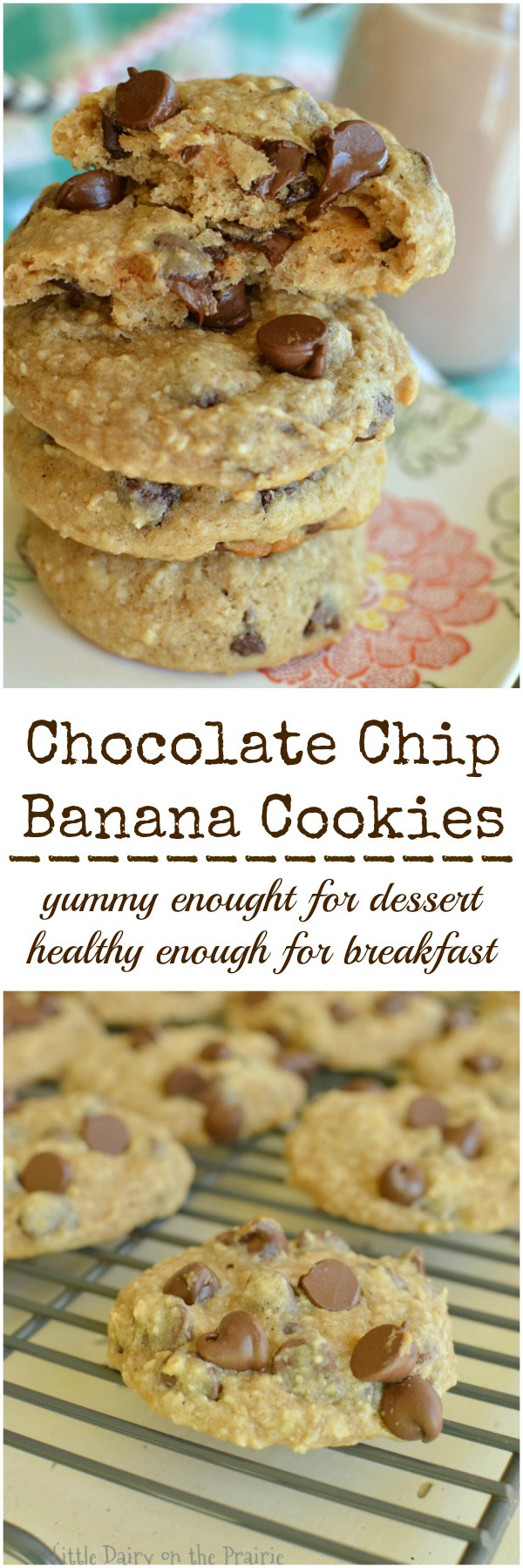 Banana Bread Cookies Healthy
 Healthy Chocolate Chip Banana Cookies Little Dairy