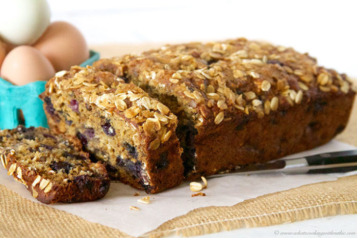 Banana Oat Bread Recipe Healthy
 Blueberry Banana Oat Bread Cooking With Ruthie