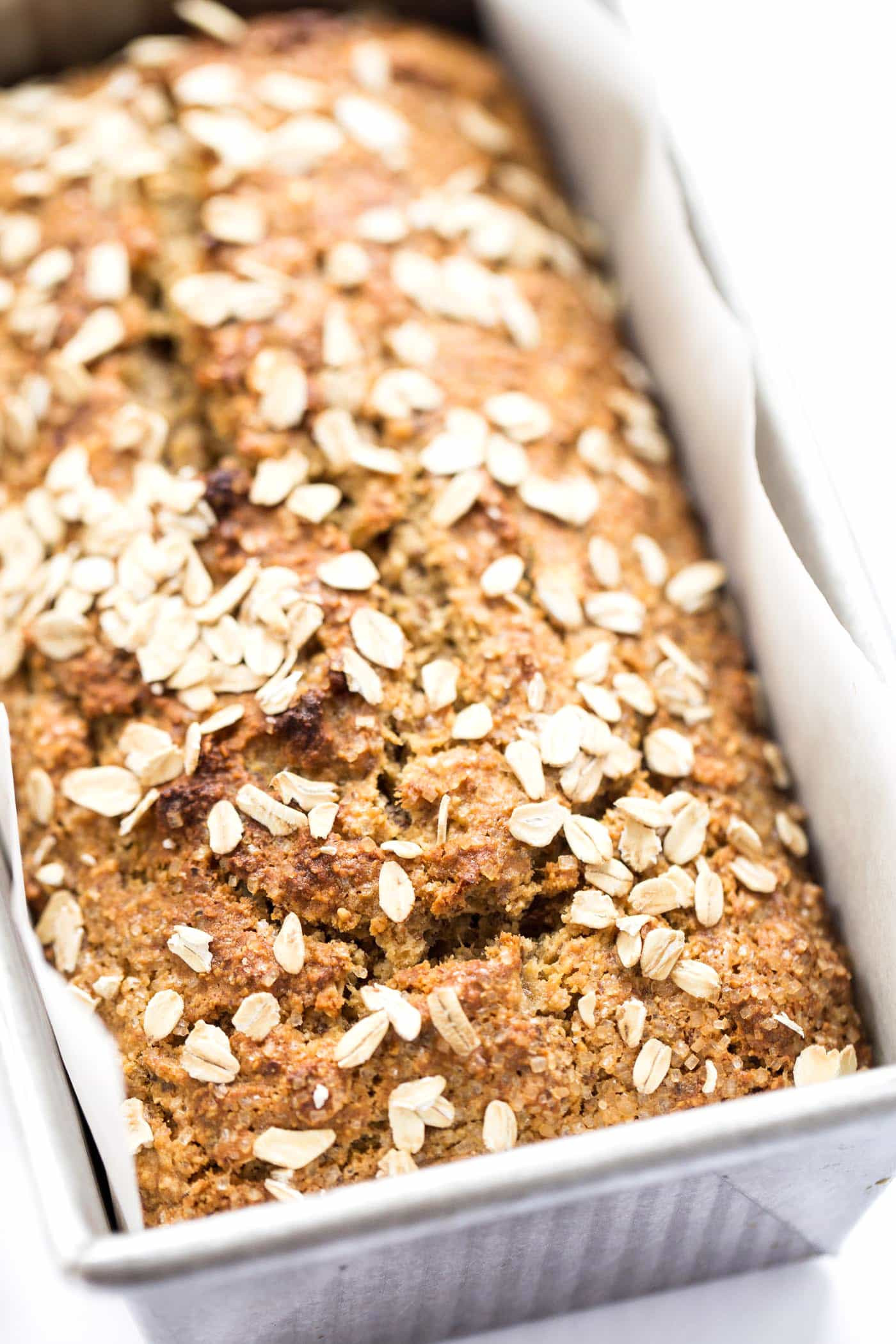 Banana Oat Bread Recipe Healthy
 Healthy Honey Oatmeal Banana Bread Simply Quinoa