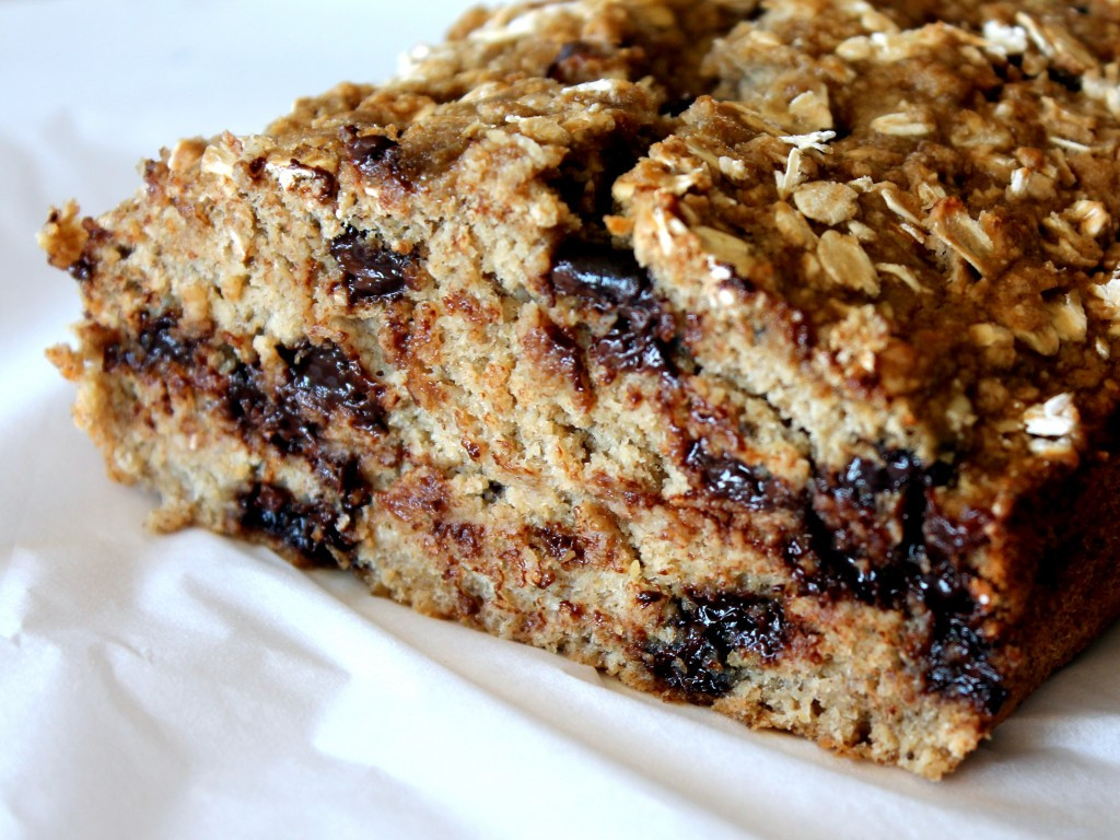 Banana Oat Bread Recipe Healthy
 Vegan Gluten Free Chocolate Chip Oatmeal Banana Bread