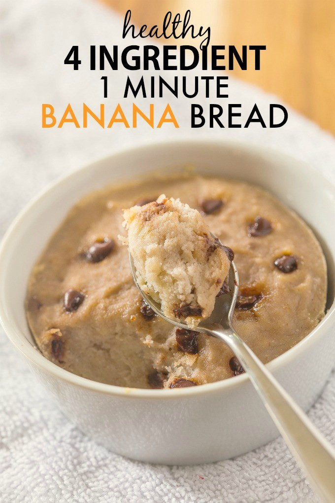 Banana Recipes Healthy Easy
 Healthy 1 Minute Banana Bread