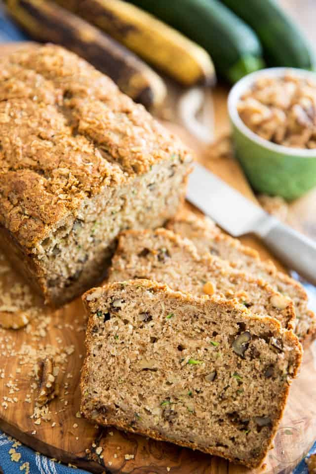 Banana Zucchini Bread Healthy
 Zucchini Banana Bread • The Healthy Foo