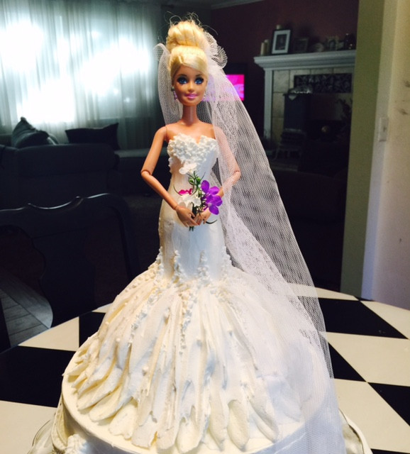 Barbie Wedding Cakes
 Frosted Art Wedding Barbie Doll Cake Cake Decorating