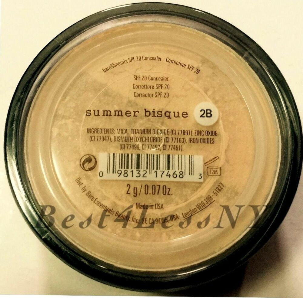 Bare Minerals Summer Bisque
 Bare Escentuals bare minerals concealer SUMMER Bisque 2g