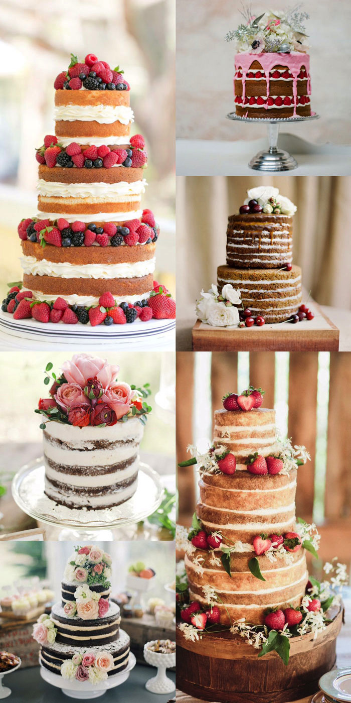 Bare Wedding Cakes
 Wedding Trend Naked Cakes