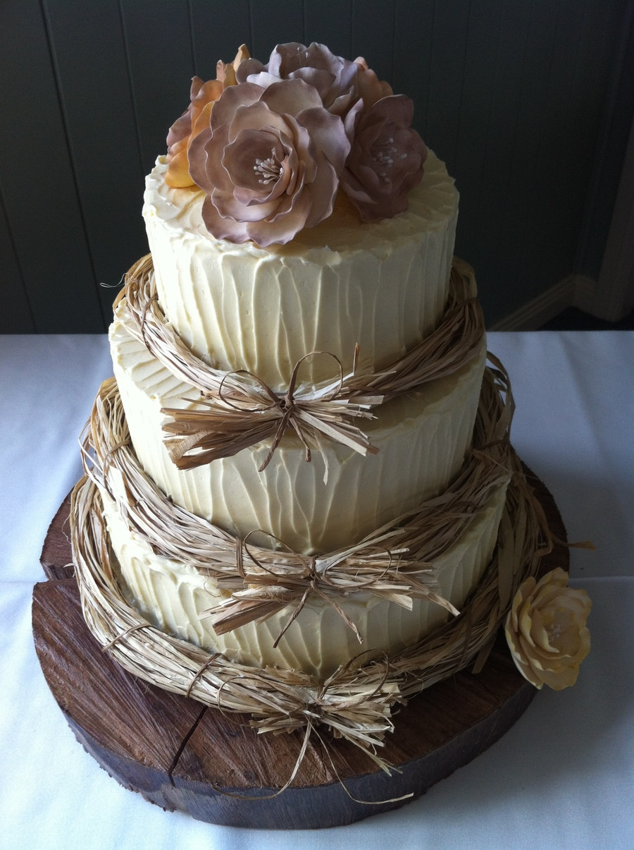 Barn Wedding Cakes
 Rustic Wedding Cake CakeCentral