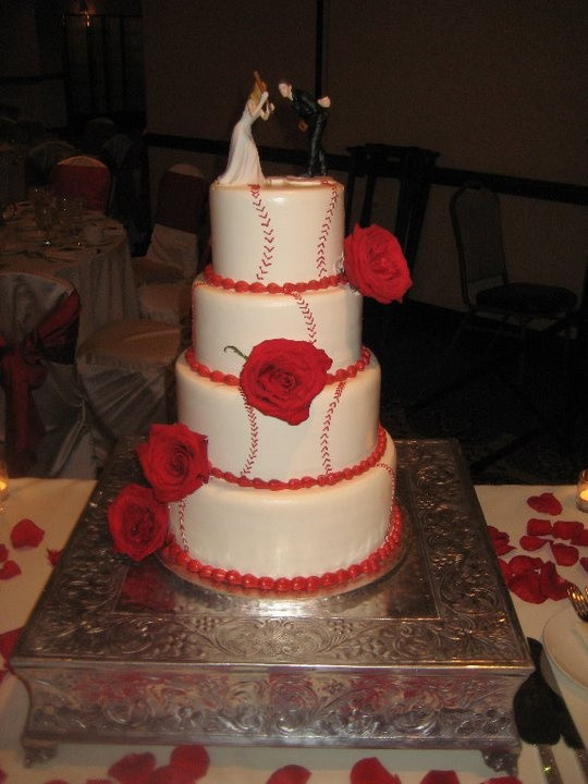 Baseball Wedding Cakes
 Baseball Wedding Ideas — The Excited Bride Denver Bridal