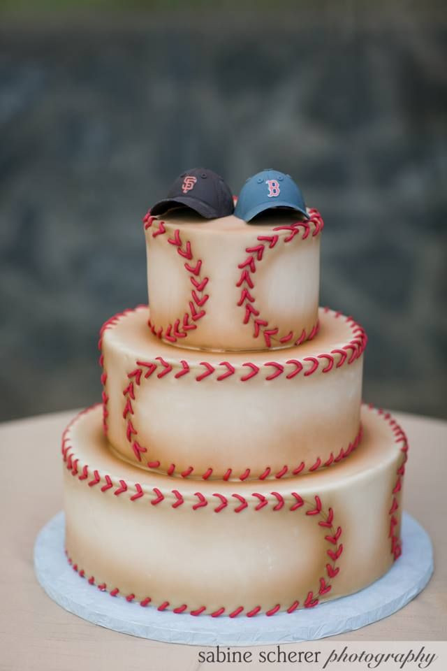 Baseball Wedding Cakes
 cool baseball wedding cake Cool Cakes