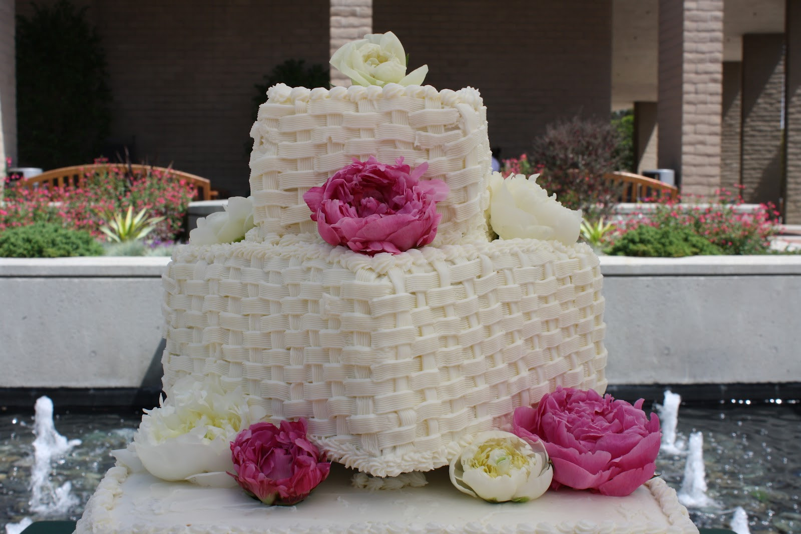 Basket Weave Wedding Cakes
 Cakes by Victoria Clare Basket Weave Wedding Cake