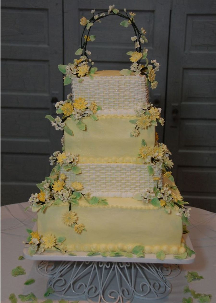 Basket Weave Wedding Cakes
 Basket Weave Wedding Cake CakeCentral