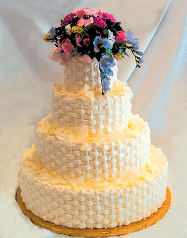 Basket Weave Wedding Cakes
 Basket weave wedding cake idea in 2017