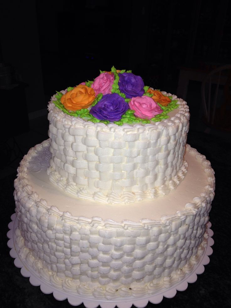 Basket Weave Wedding Cakes
 Basket weave wedding cake idea in 2017