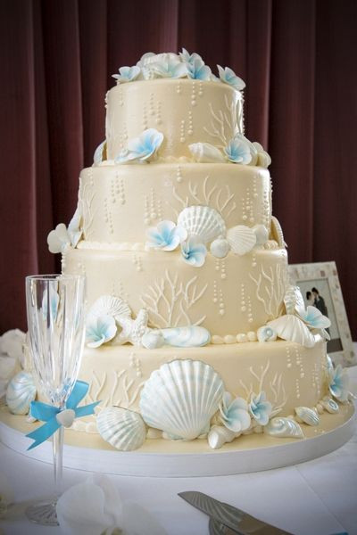 Beach Themed Wedding Cakes
 Beach Wedding Cake Decorations