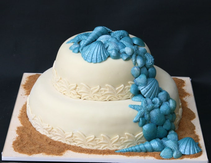 Beach Themed Wedding Cakes
 Gallery of Beach Theme Wedding Cakes