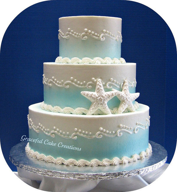 Beach Themed Wedding Cakes
 anillla Beach Weddings