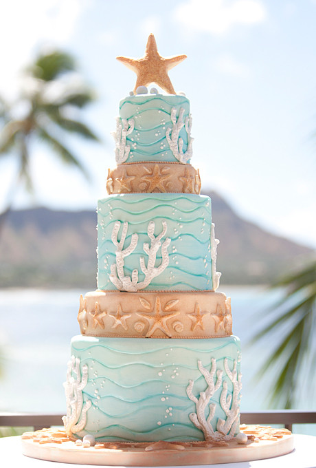 Beach Themed Wedding Cakes
 beach wedding cakes