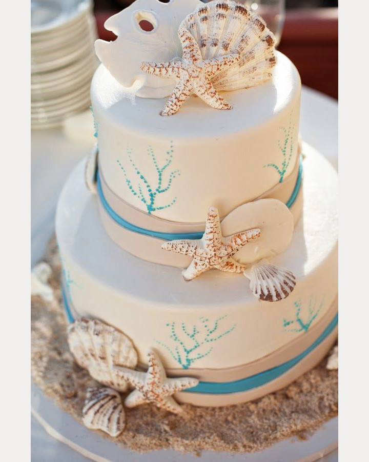 Beach Wedding Cakes Pictures
 50 Beach Wedding Cakes for your Vows by the Sea Mon