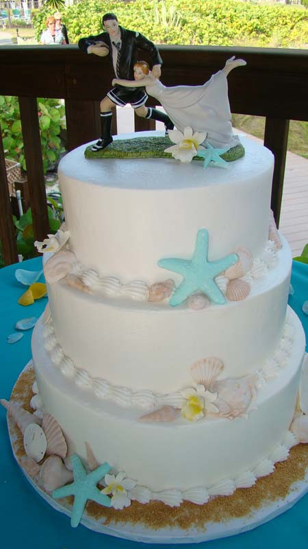 Beach Wedding Cakes Pictures
 Beach Wedding Cakes