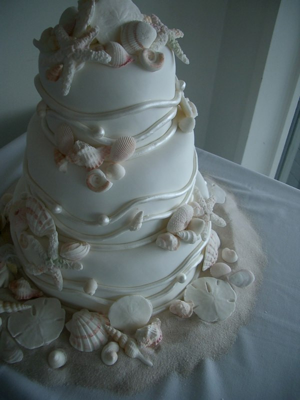 Beach Wedding Cakes Pictures
 Wedding Cakes Beach Themed Wedding Cakes