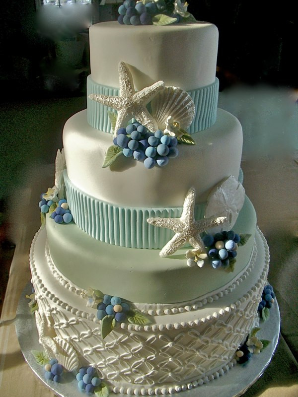 Beach Wedding Cakes Pictures
 Wedding Cakes