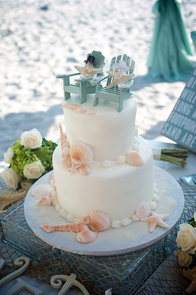 Beach Wedding Cakes Pictures
 Simple Beach Wedding Cakes