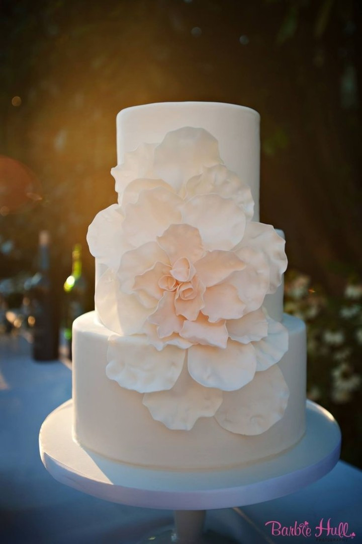 Beautiful Simple Wedding Cakes
 Simple Wedding Cakes with Beautiful Details MODwedding