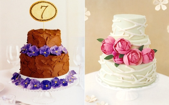 Beautiful Simple Wedding Cakes
 beautiful cakes from real simple wedding 2009 – Lace & Tea