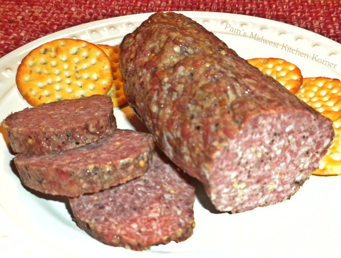 Beef Summer Sausage Recipe
 Pam s Midwest Kitchen Korner Bubba’s Winning Homemade