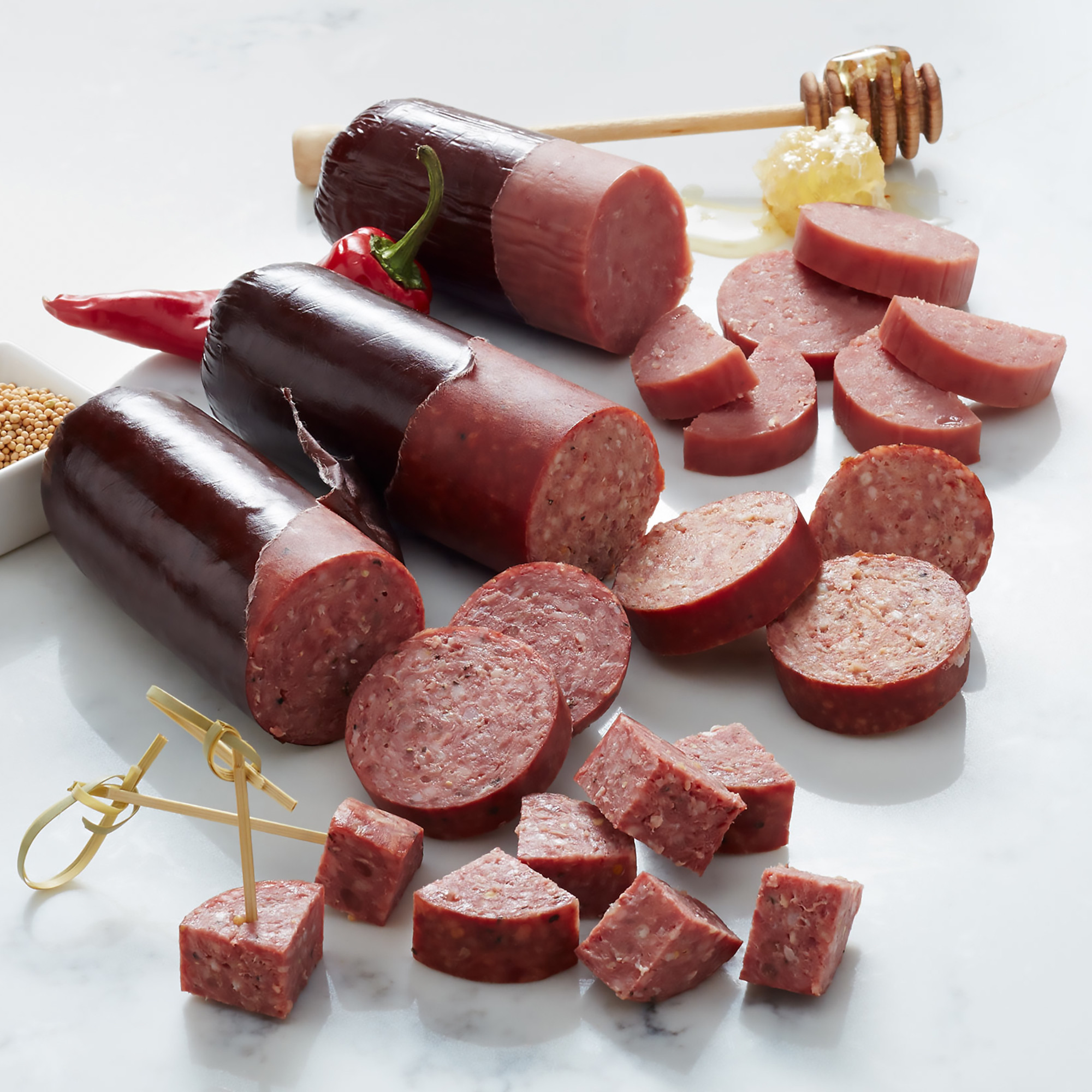 Beef Summer Sausage
 Hickory Farms Summer Sausage Flight