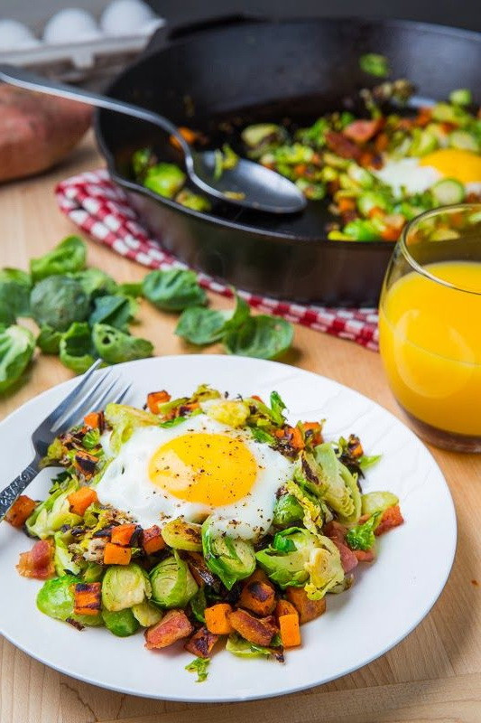 Best Healthy Fast Food Breakfast
 Brussels Sprout Hash With Bacon Egg – Best Calorie Diet