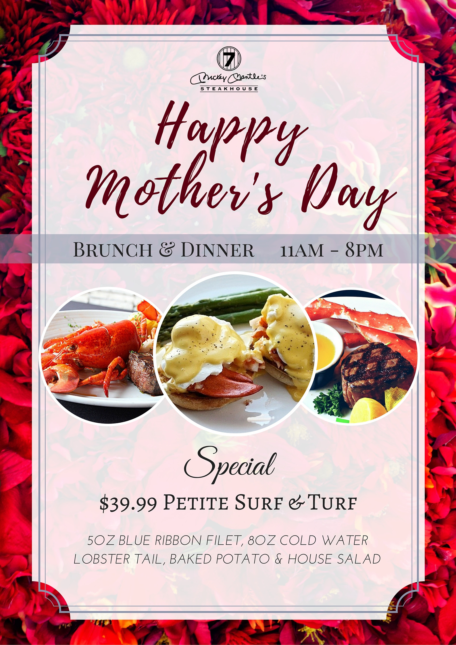 Best Mothers Day Dinner
 Mother’s Day Brunch & Dinner Mickey Mantle s Steakhouse