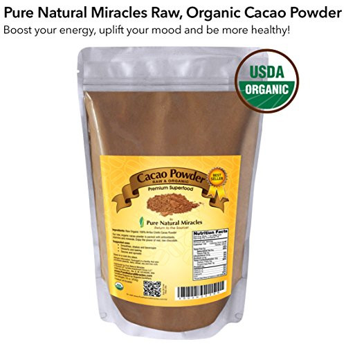 Best Organic Cocoa Powder
 Pure Natural Miracles Raw Organic Cacao Powder Best