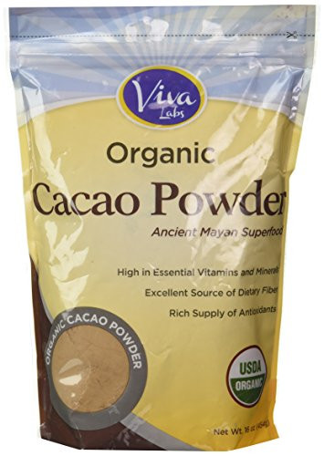 Best Organic Cocoa Powder
 Viva Labs The BEST Tasting Certified Organic Cacao