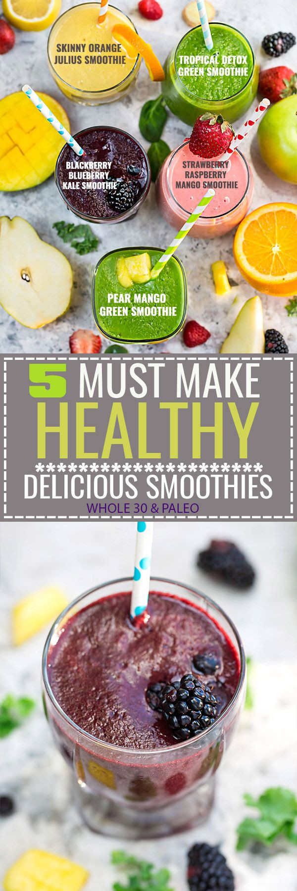 Best Tasting Healthy Smoothies
 5 of the BEST tasting and Easy to make Healthy Detox