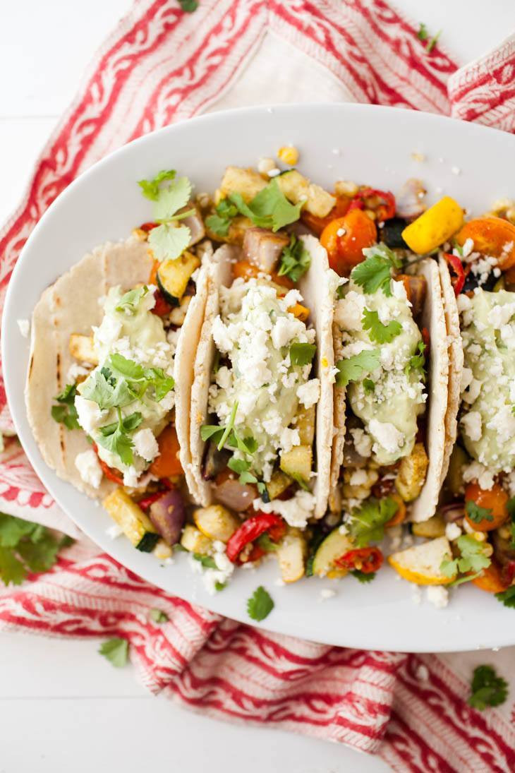 Best Vegan Summer Recipes
 Summer Ve arian Tacos with Avocado Cream