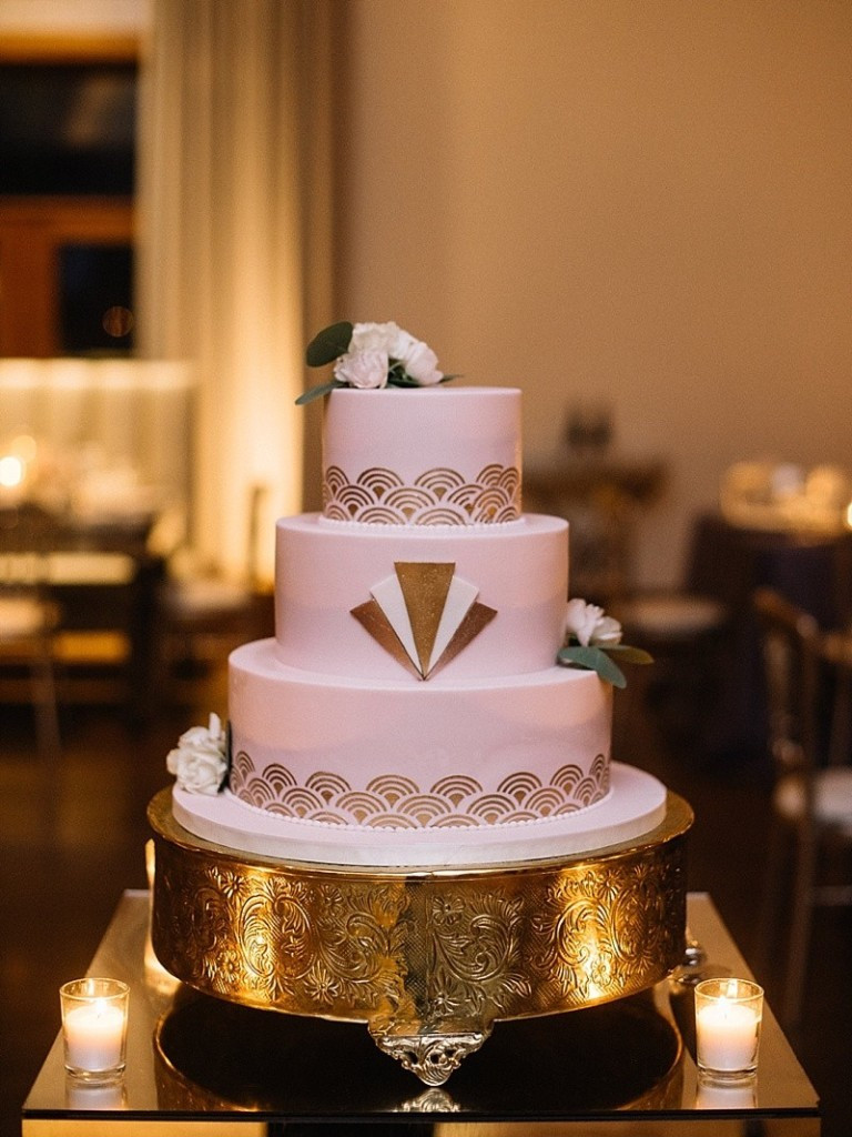 Best Wedding Cakes Chicago
 Art Deco Style Wedding Cake