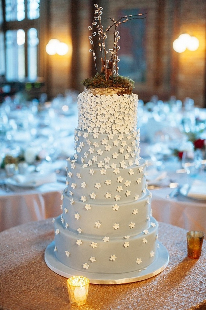 Best Wedding Cakes Chicago
 Whimsical Baby Blue Wedding Cake