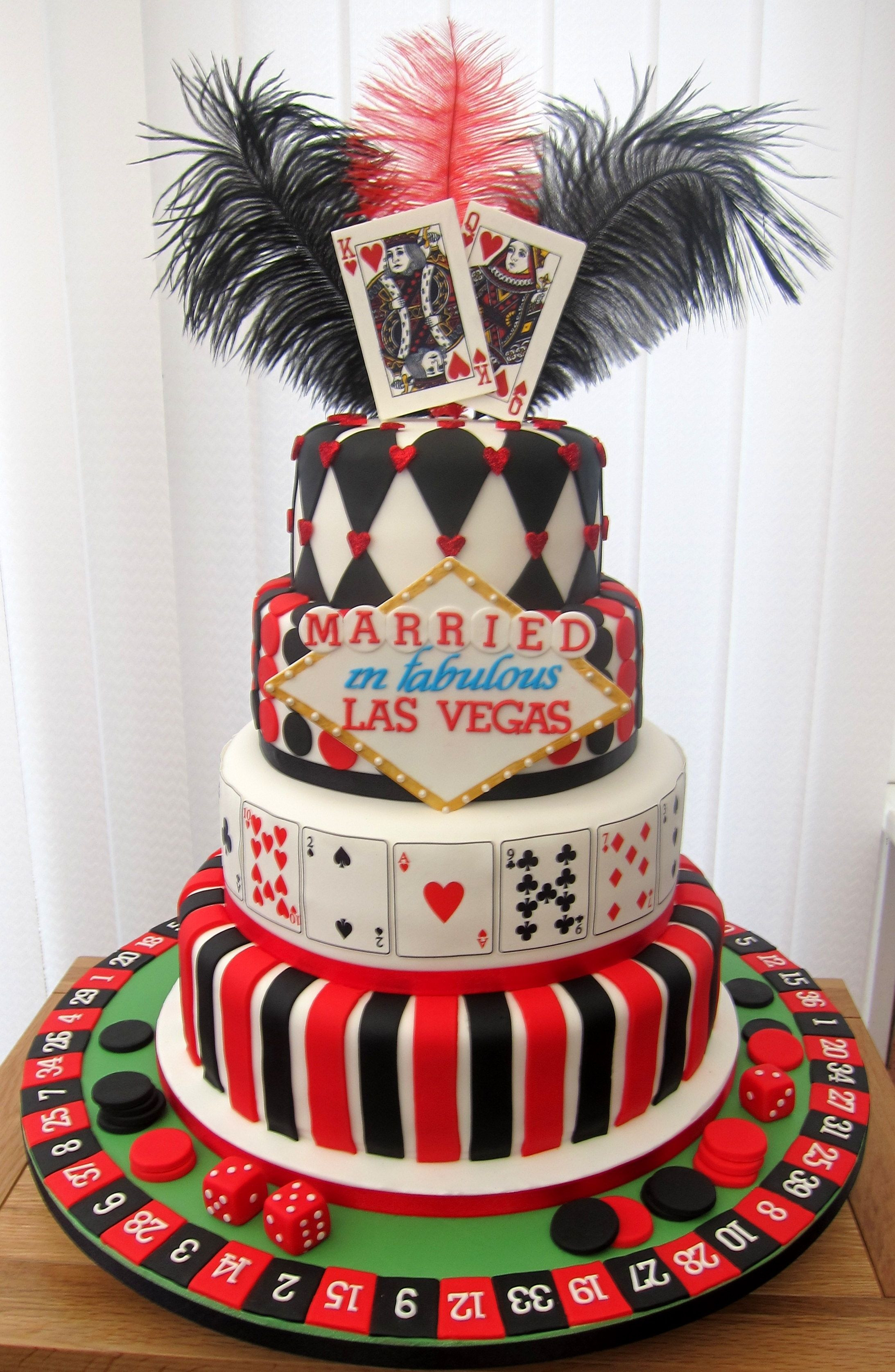 Best Wedding Cakes Las Vegas
 Wedding cake for a couple who were married in vegas and